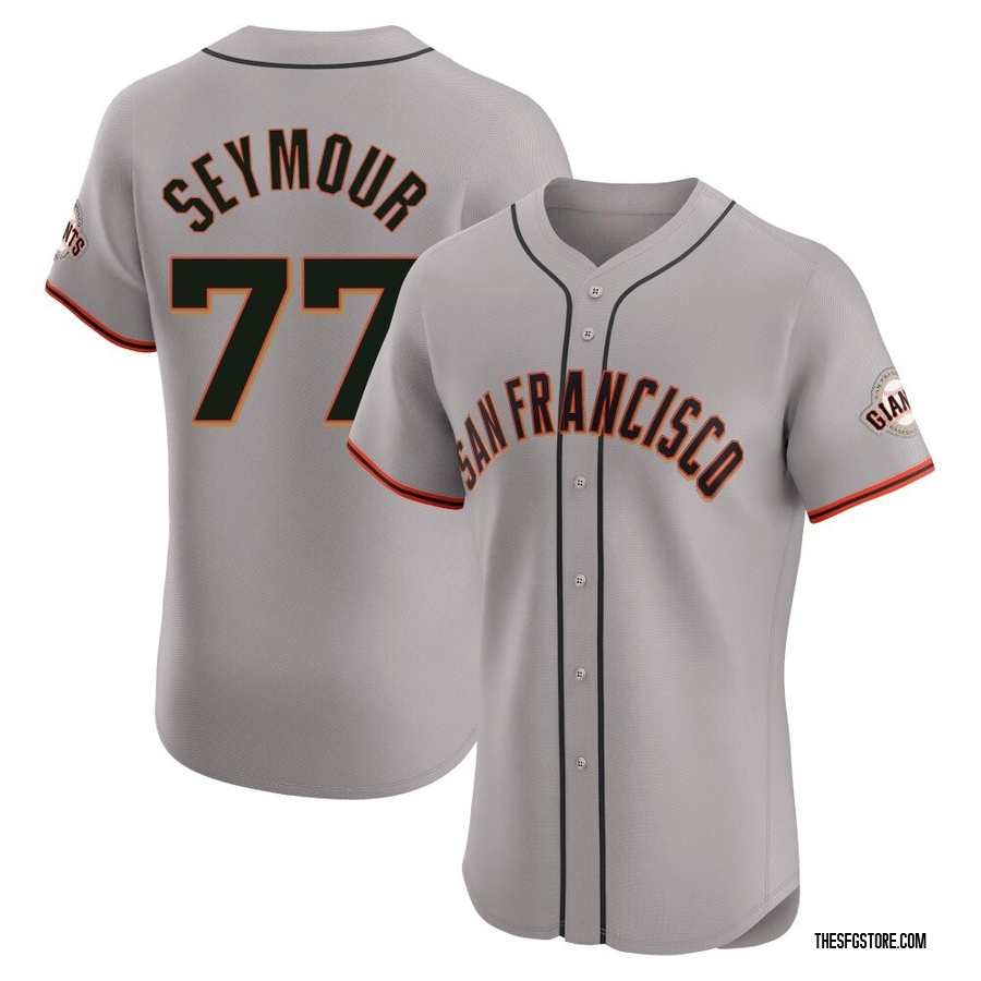 Gray Elite Carson Seymour Men's San Francisco Giants Road Jersey