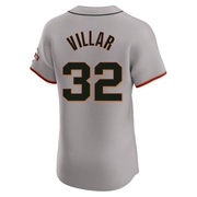 Gray Elite David Villar Men's San Francisco Giants Road Jersey