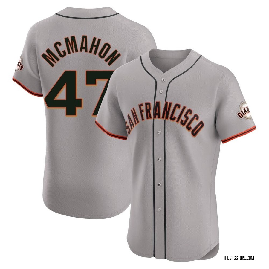 Gray Elite Don Mcmahon Men's San Francisco Giants Road Jersey