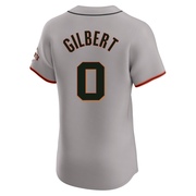 Gray Elite Drew Gilbert Men's San Francisco Giants Road Jersey