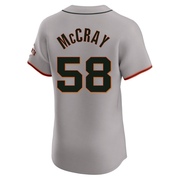 Gray Elite Grant McCray Men's San Francisco Giants Road Jersey