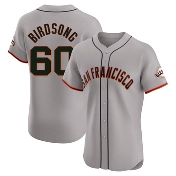 Gray Elite Hayden Birdsong Men's San Francisco Giants Road Jersey