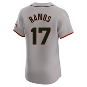 Gray Elite Heliot Ramos Men's San Francisco Giants Road Jersey