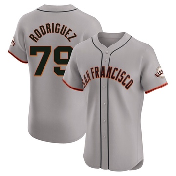 Gray Elite Jesus Rodriguez Men's San Francisco Giants Road Jersey
