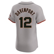 Gray Elite Jim Davenport Men's San Francisco Giants Road Jersey