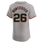 Gray Elite John Montefusco Men's San Francisco Giants Road Jersey