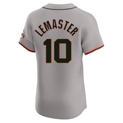 Gray Elite Johnnie Lemaster Men's San Francisco Giants Road Jersey