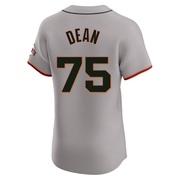 Gray Elite Justin Dean Men's San Francisco Giants Road Jersey