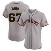 Gray Elite Keaton Winn Men's San Francisco Giants Road Jersey