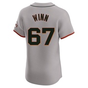 Gray Elite Keaton Winn Men's San Francisco Giants Road Jersey