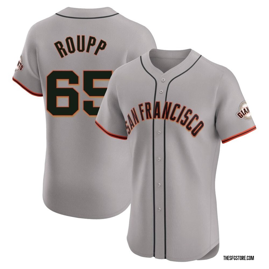 Gray Elite Landen Roupp Men's San Francisco Giants Road Jersey