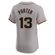 Gray Elite Logan Porter Men's San Francisco Giants Road Jersey