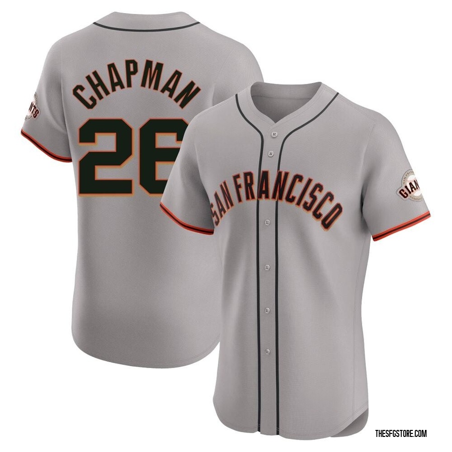 Gray Elite Matt Chapman Men's San Francisco Giants Road Jersey