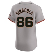 Gray Elite Nicholas Sinacola Men's San Francisco Giants Road Jersey