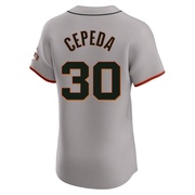 Gray Elite Orlando Cepeda Men's San Francisco Giants Road Jersey