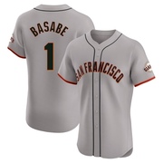 Gray Elite Osleivis Basabe Men's San Francisco Giants Road Jersey