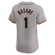 Gray Elite Osleivis Basabe Men's San Francisco Giants Road Jersey
