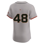 Gray Elite Reiver Sanmartin Men's San Francisco Giants Road Jersey