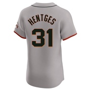 Gray Elite Sam Hentges Men's San Francisco Giants Road Jersey