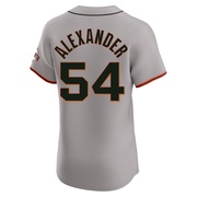 Gray Elite Scott Alexander Men's San Francisco Giants Road Jersey