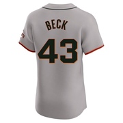 Gray Elite Tristan Beck Men's San Francisco Giants Road Jersey