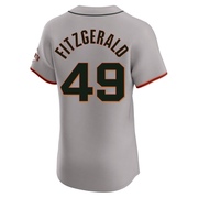 Gray Elite Tyler Fitzgerald Men's San Francisco Giants Road Jersey