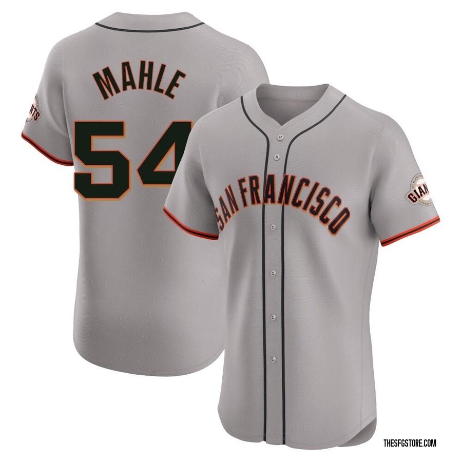 Gray Elite Tyler Mahle Men's San Francisco Giants Road Jersey