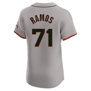 Gray Elite Wilkin Ramos Men's San Francisco Giants Road Jersey