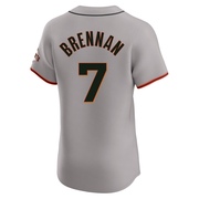 Gray Elite Will Brennan Men's San Francisco Giants Road Jersey