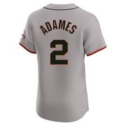 Gray Elite Willy Adames Men's San Francisco Giants Road Jersey