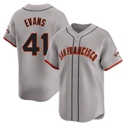 Gray Limited Darrell Evans Men's San Francisco Giants Away Jersey