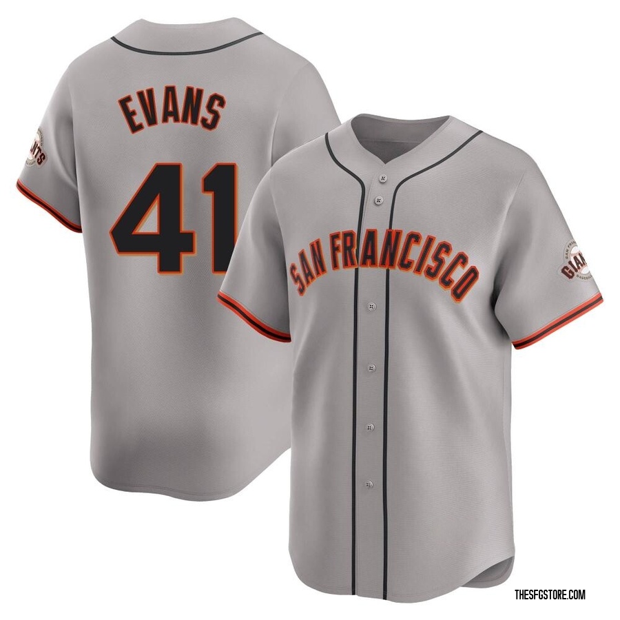 Gray Limited Darrell Evans Youth San Francisco Giants Away Jersey