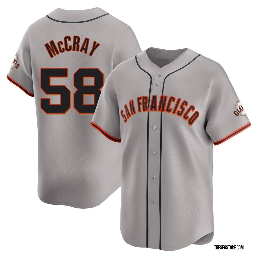 Gray Limited Grant McCray Men's San Francisco Giants Away Jersey