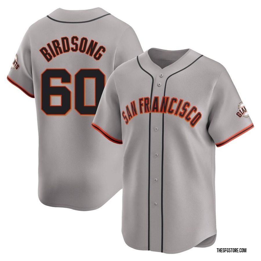 Gray Limited Hayden Birdsong Men's San Francisco Giants Away Jersey