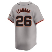 Gray Limited Jeffrey Leonard Men's San Francisco Giants Away Jersey