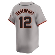 Gray Limited Jim Davenport Men's San Francisco Giants Away Jersey