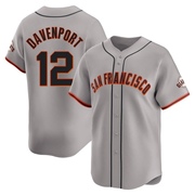 Gray Limited Jim Davenport Youth San Francisco Giants Away Jersey