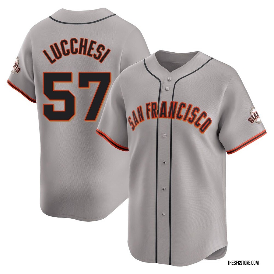 Gray Limited Joey Lucchesi Youth San Francisco Giants Away Jersey