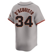 Gray Limited John D'acquisto Men's San Francisco Giants Away Jersey