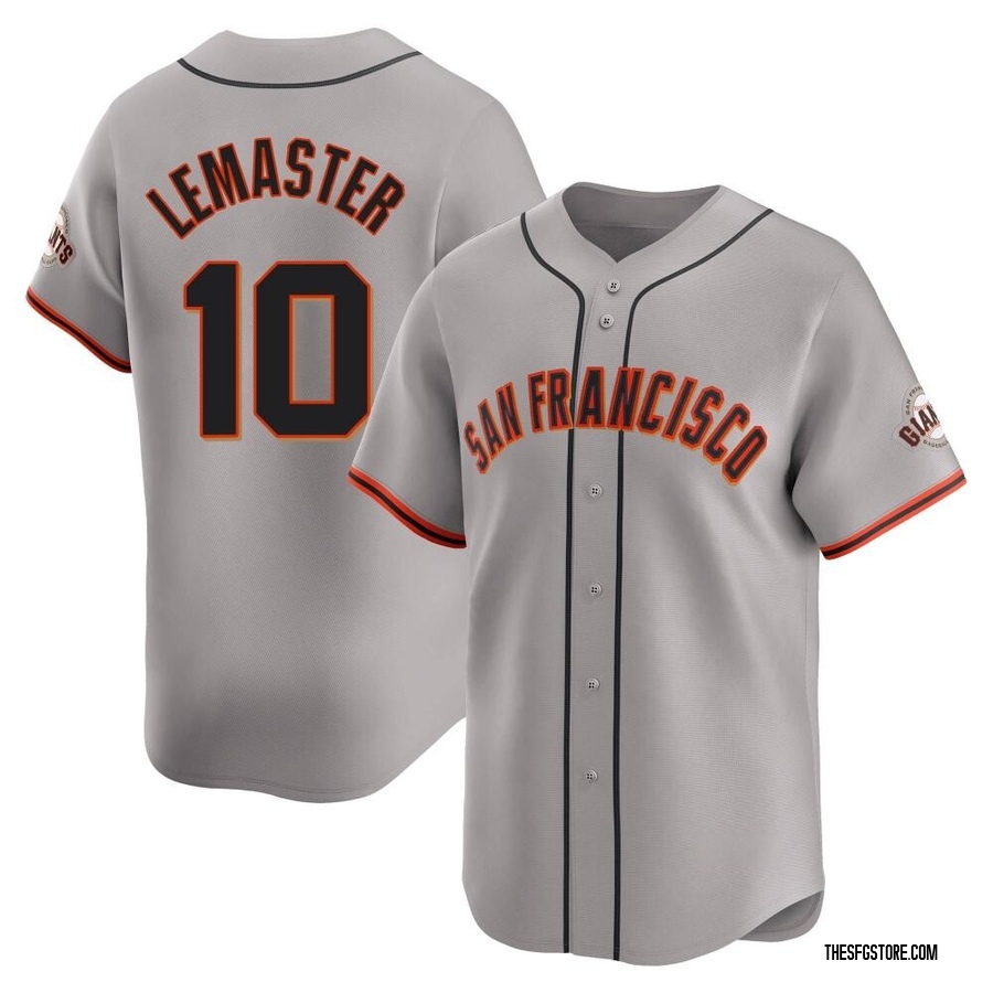 Gray Limited Johnnie Lemaster Men's San Francisco Giants Away Jersey