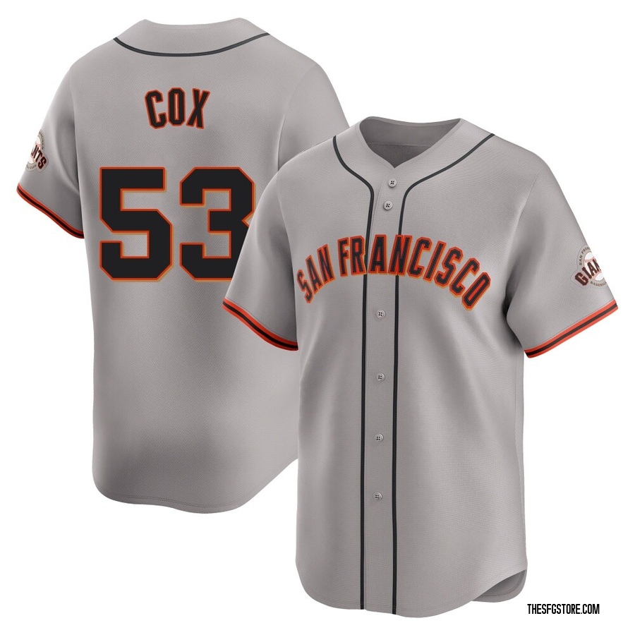 Gray Limited Jonah Cox Men's San Francisco Giants Away Jersey