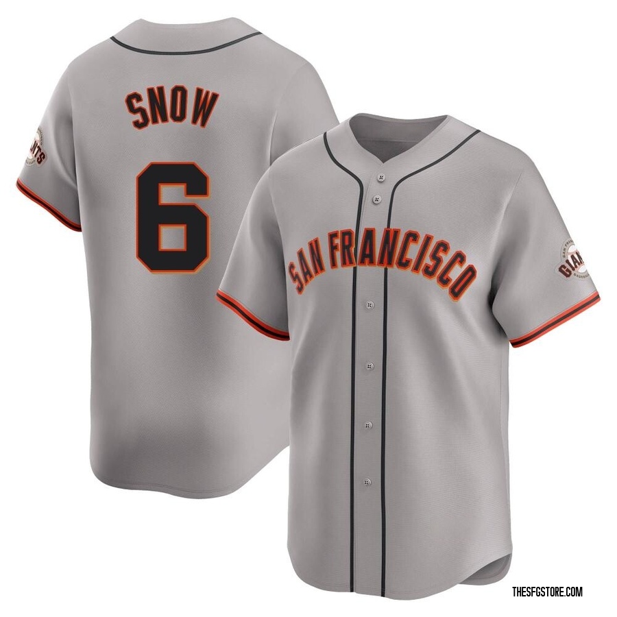 Gray Limited J.t. Snow Youth San Francisco Giants Away Jersey