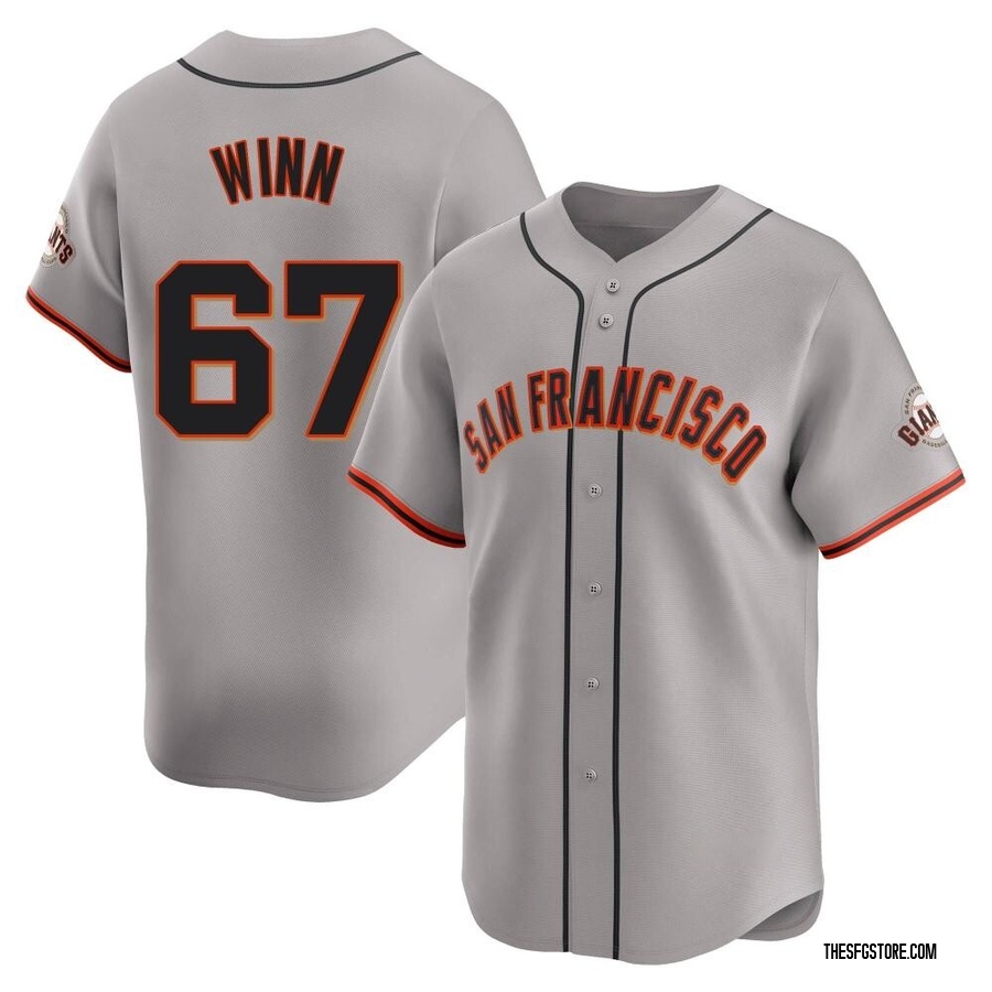 Gray Limited Keaton Winn Men's San Francisco Giants Away Jersey