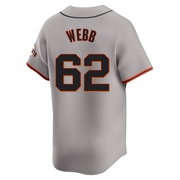 Gray Limited Logan Webb Men's San Francisco Giants Away Jersey