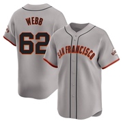 Gray Limited Logan Webb Youth San Francisco Giants Away Jersey