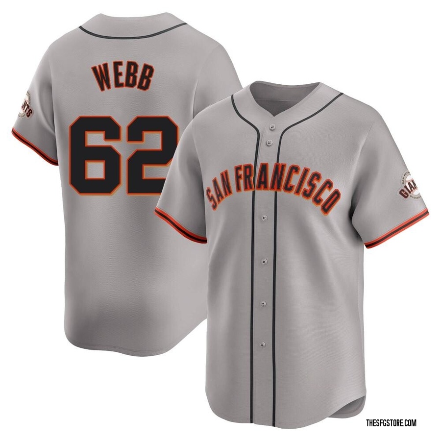 Gray Limited Logan Webb Youth San Francisco Giants Away Jersey