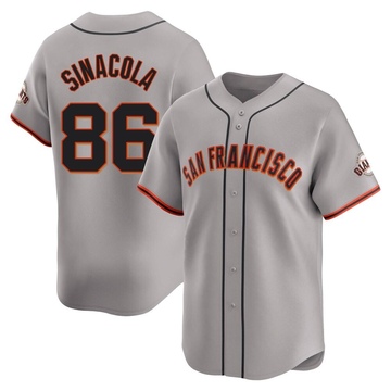 Gray Limited Nicholas Sinacola Men's San Francisco Giants Away Jersey