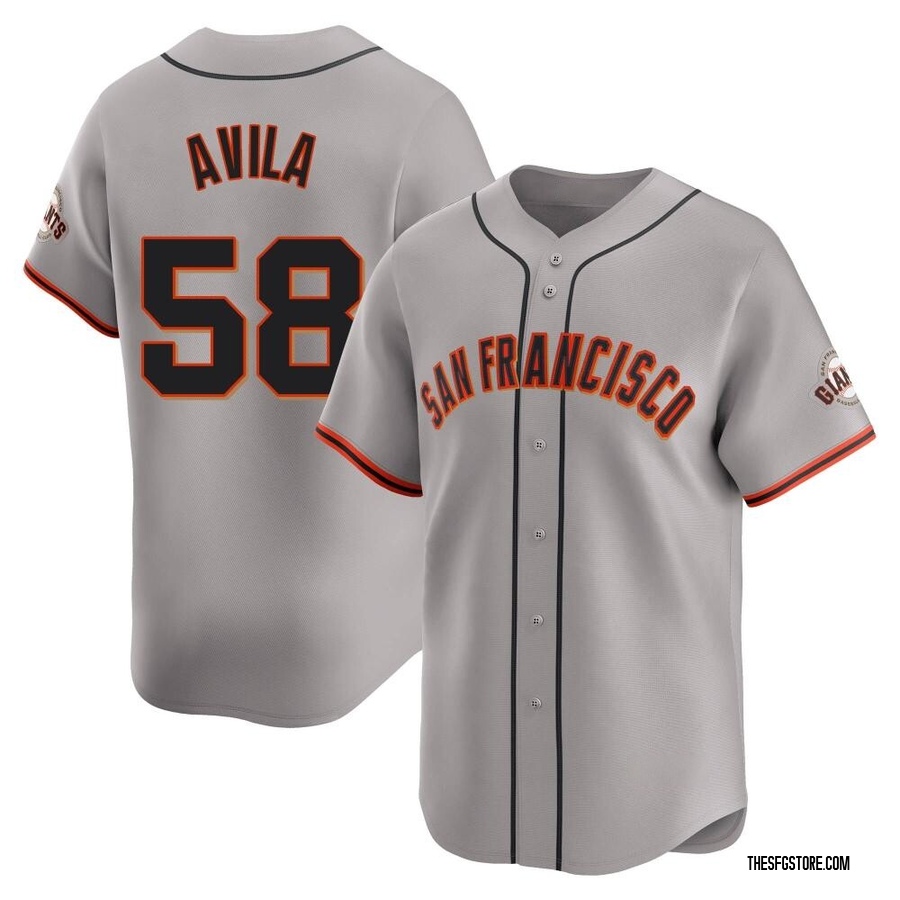 Gray Limited Nick Avila Men's San Francisco Giants Away Jersey