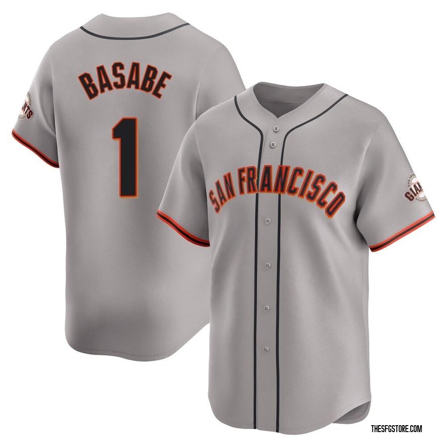 Gray Limited Osleivis Basabe Youth San Francisco Giants Away Jersey