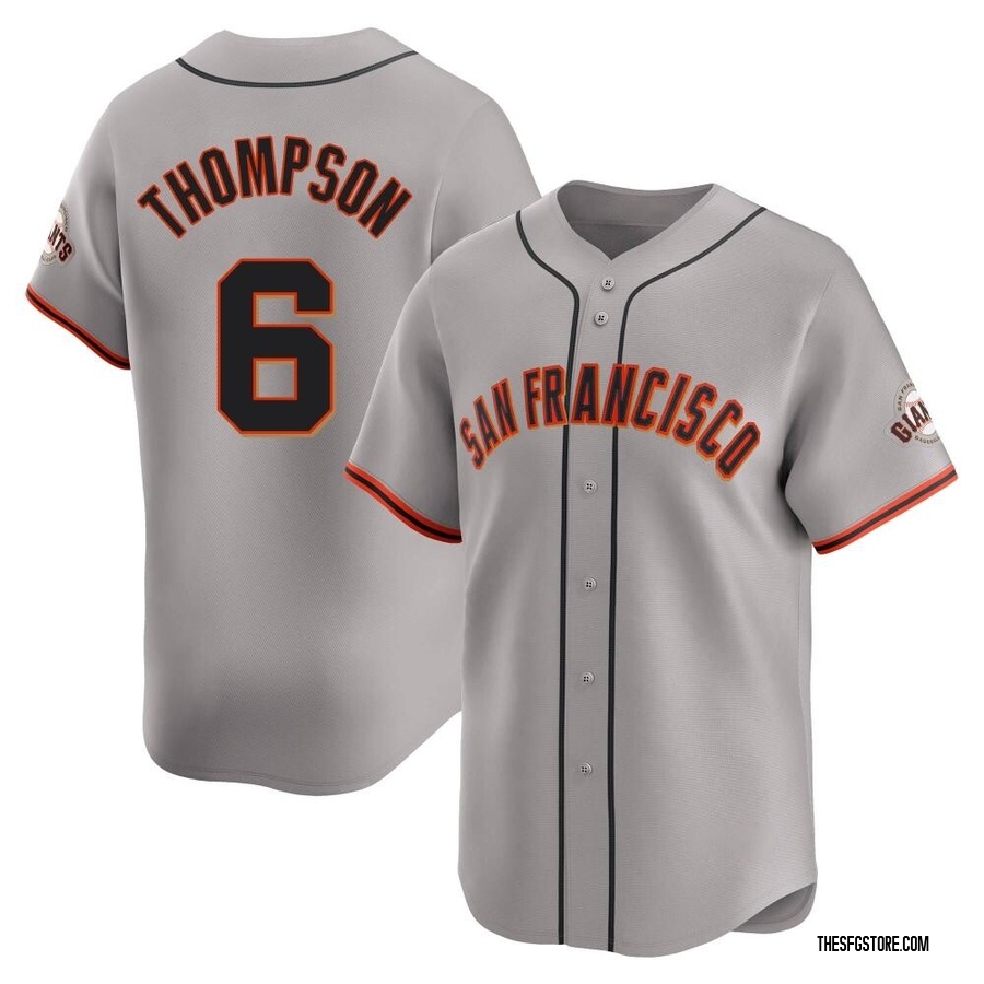 Gray Limited Robby Thompson Men's San Francisco Giants Away Jersey